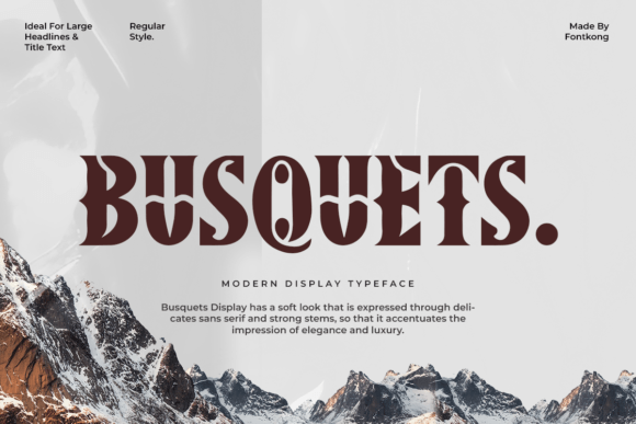 Busquets Font: Bold Display Typography for Campaigns