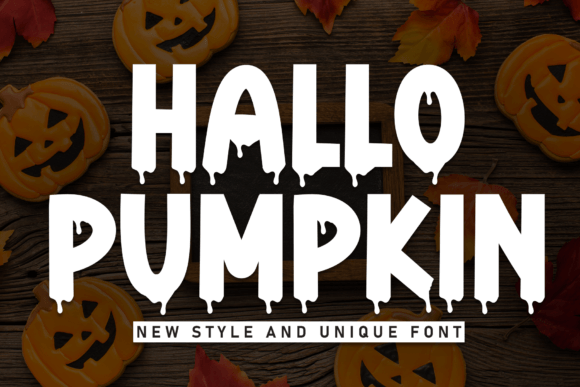 Hallo Pumpkin Font: Spooky Display Type for Marketing