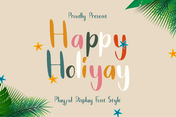 Happy Holiyay Font: A Playful Typeface for Editorial Design