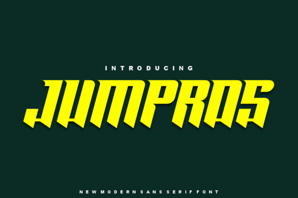 Jumpros Font: Bold Display Typography for Web Design