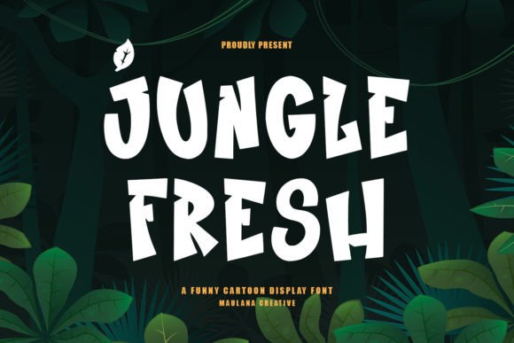 Jungle Fresh Font: Playful Display Type for Crafters