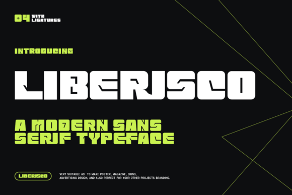 Liberisco Font: Bold Display Type for Editorial Design