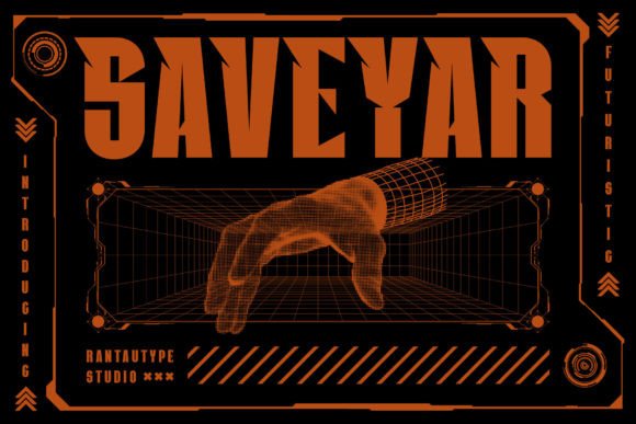 Saveyar Font: Futuristic Branding for Modern Businesses
