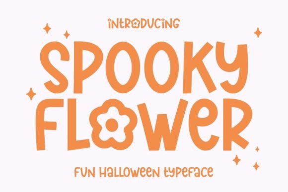 Spooky Flower Font: Cute Halloween Typography for Campaigns