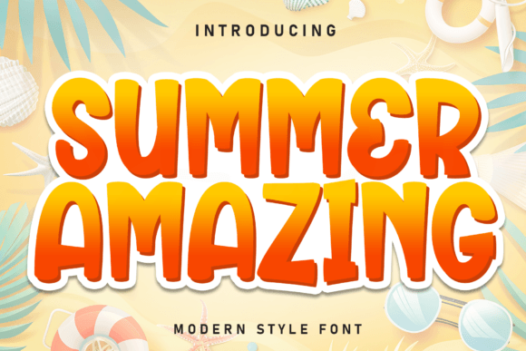 Summer Amazing Font: Bold Display Typography for Web