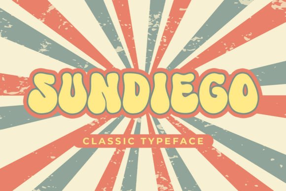 Sundiego Font: Retro Display Typeface for Makers