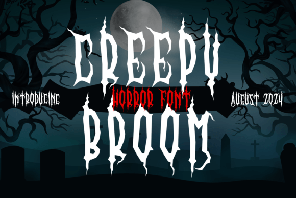 Testing the Creepy Broom Font for Spooky Web Design
