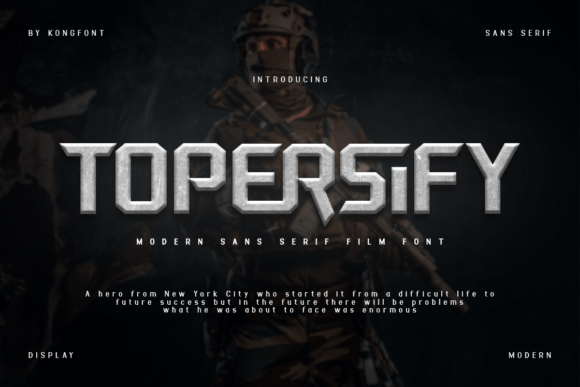 Topersify Font: Elevating Editorial Layouts