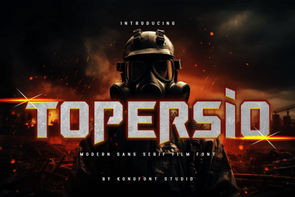 Topersio Font: Bold Display Typography for Web Design
