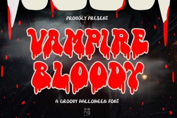 Vampire Bloody Font: A Display Typeface for Seasonal Branding