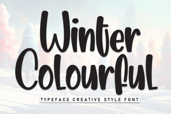 Winter Colourful Font Review for Seasonal Campaigns
